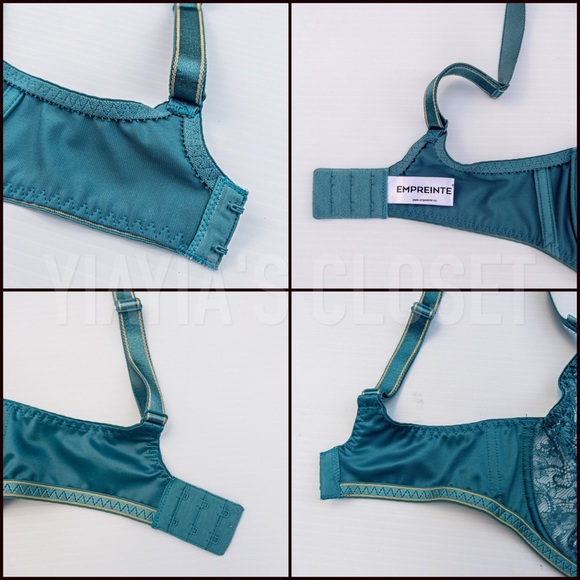 Empreinte 30E Allure 07205 Seamless Lace Underwire T-Shirt Bra in Jade/Green - Picture 15 of 16